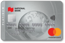 National Bank Platinum MASTERCARD Credit Card