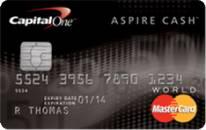 Capital One Aspire Cash World MASTERCARD