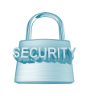 Lock security blue